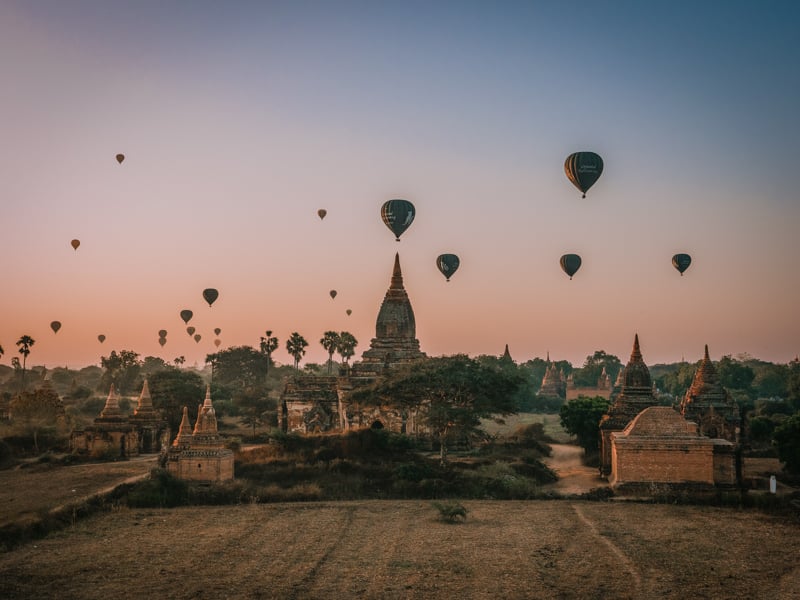 Bagan este printre cele mai faimoase situri din patrimoniul mondial.